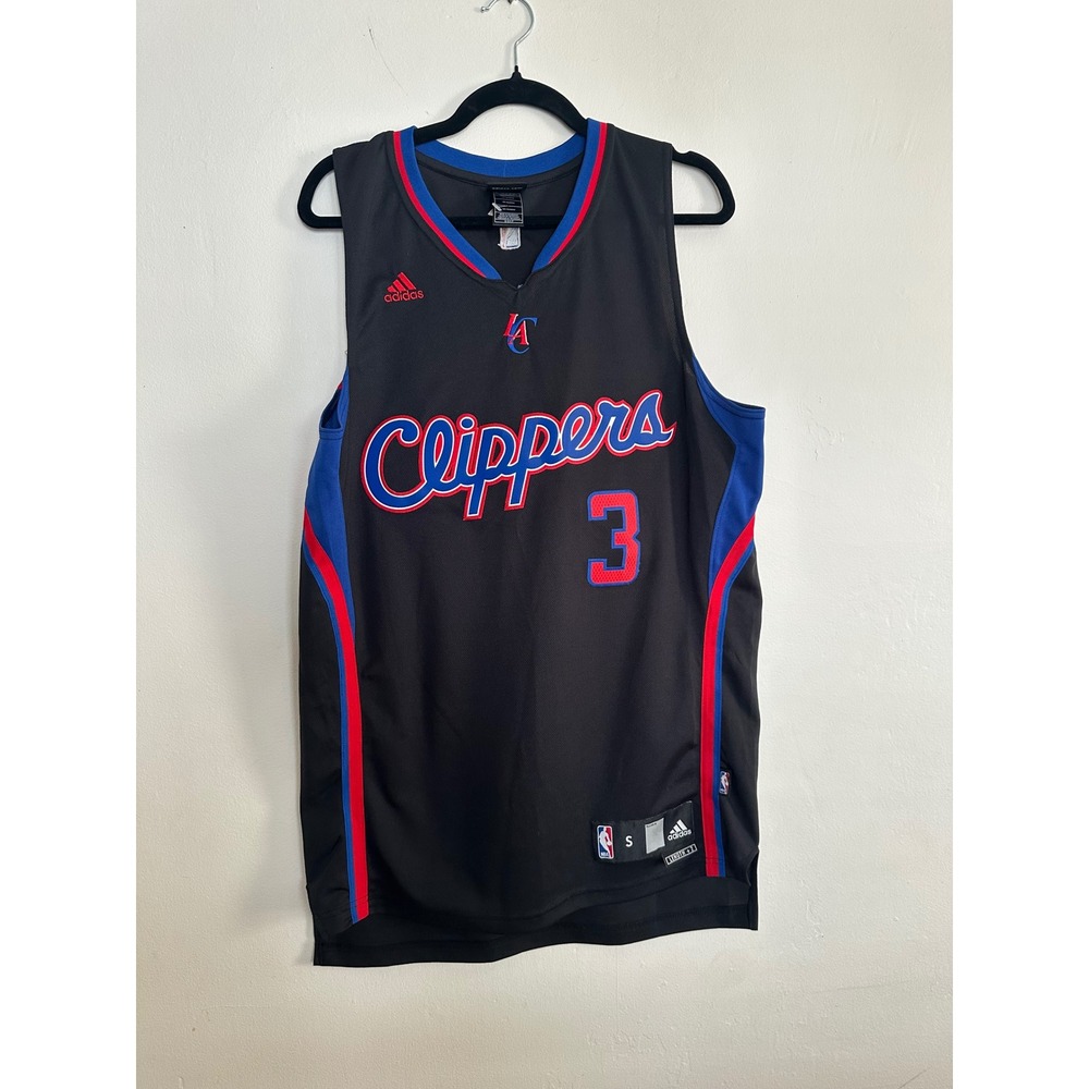 Adidas NBA Los Angeles Clippers Chris Paul 3 Jersey Black Mens Small Length +2